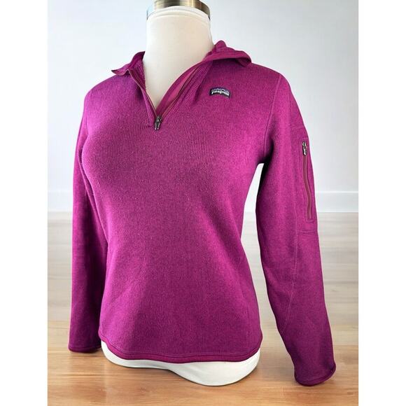 Patagonia Better Sweater Quarter 1/4 Zip Rubellite Pink Size Medium Style 25616 - Picture 14 of 14